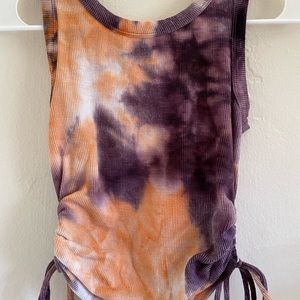 Orange and purple tank top
